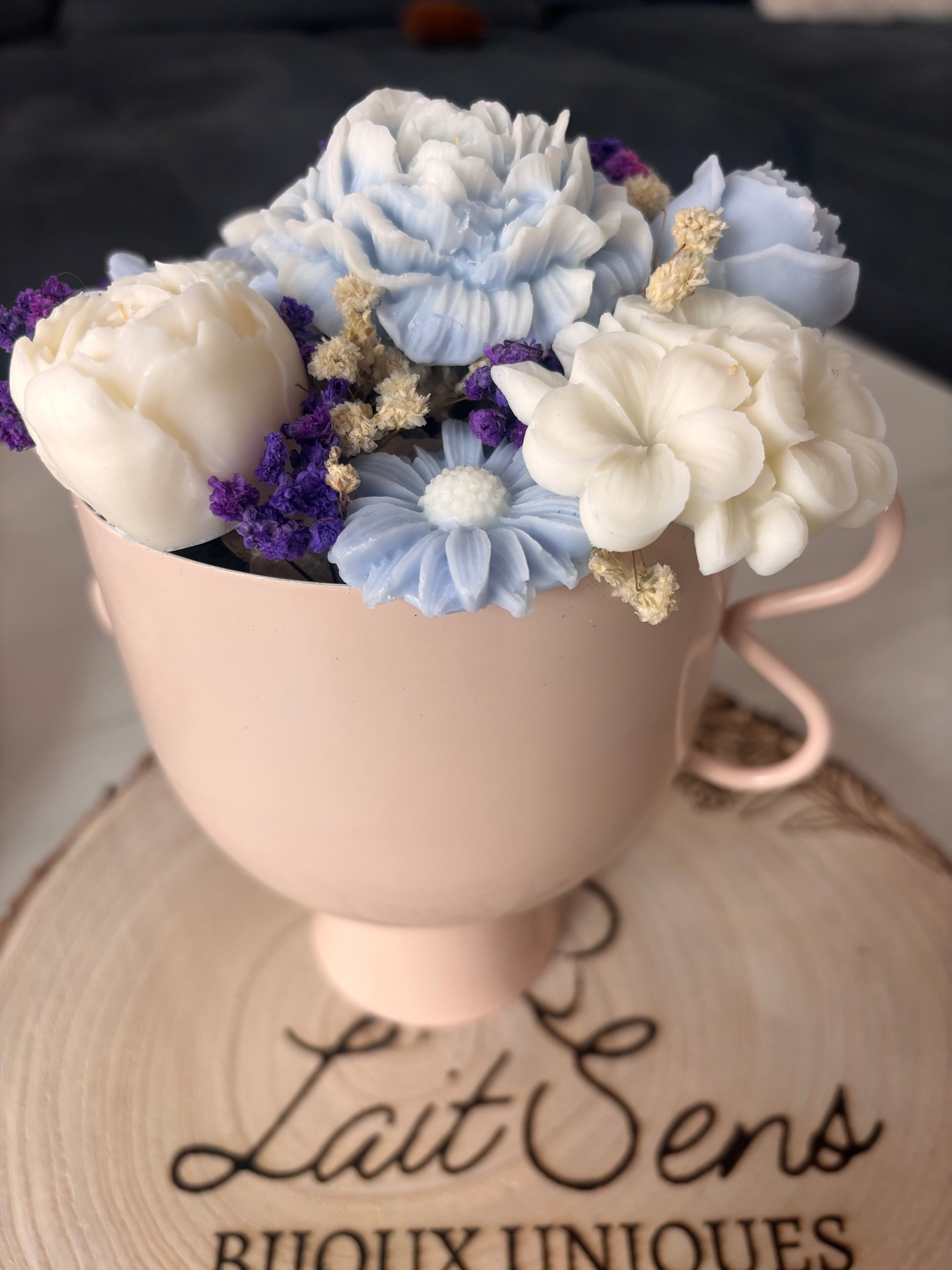 bouquet bleuté
